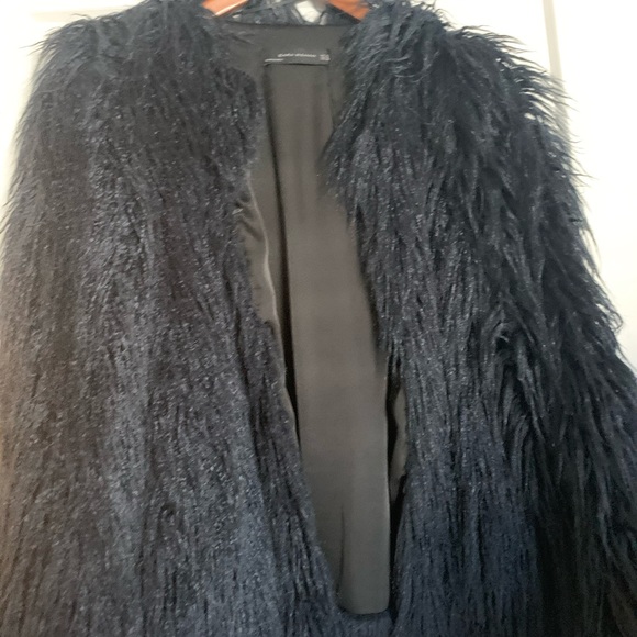 Zara Faux Fur Coat - Picture 1 of 6